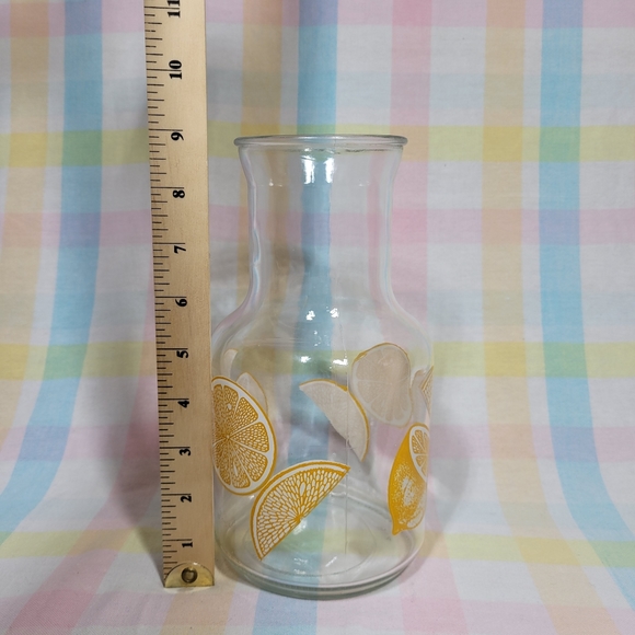 Vintage lemonade glass juice beverage picnic pitcher carafe drink jug - Picture 6 of 6